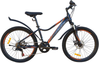 Велосипед GreenLand Formula 7S SUS 26 (14, синий/оранжевый) - 
