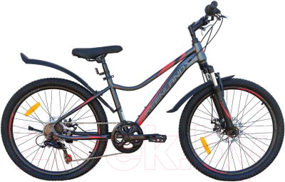 Велосипед GreenLand Formula 7S SUS 26 (16, серый/красный)