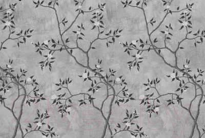 Фотообои листовые Vimala Ветви серые (270x400)
