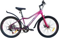 Велосипед GreenLand Demetra 7S 24 (14, фиолетовый) - 