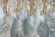 Фотообои листовые Vimala Пальмовые листья на мраморе 2 (270x400) - 
