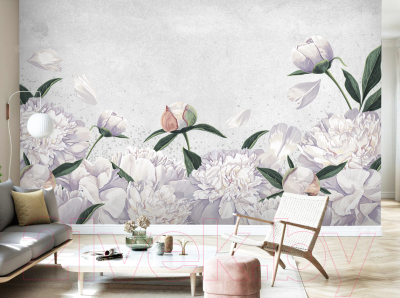 Фотообои листовые Vimala Цветы на стене (270x400)