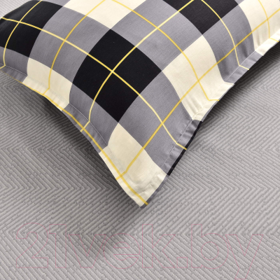Комплект постельного белья Sofi de Marko Гамлет Евро 4н / Евро-5441 (серый)