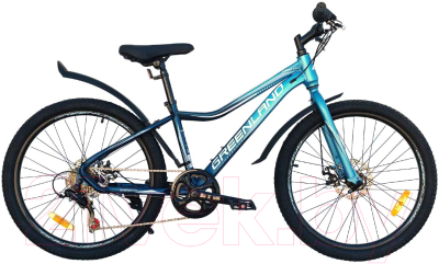 Велосипед GreenLand Demetra 7S 24 (14, синий, горный)