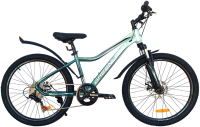 Велосипед GreenLand Demetra 7S SUS 24 (14, зеленый) - 