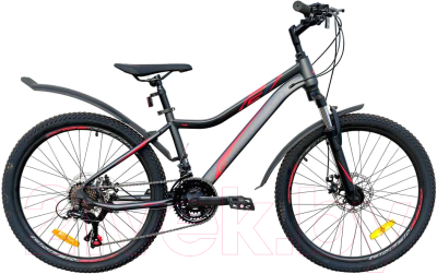 Велосипед GreenLand Formula 7S SUS 24 (14, серый/красный)