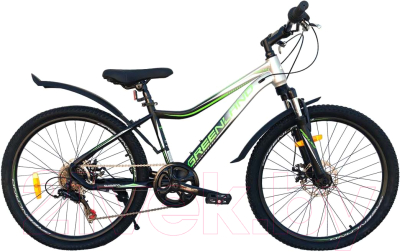 Велосипед GreenLand Demetra 7S SUS 24 (14, черный)