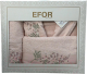 Комплект текстиля для ванной Efor Nakisli BR-01990/03 (персиковый) - 