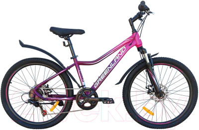 Велосипед GreenLand Demetra 7S SUS 24 (14, фиолетовый)
