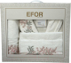 Комплект текстиля для ванной Efor Nakisli BR-01990/04 (кремовый) - 