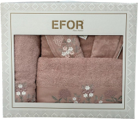 Комплект текстиля для ванной Efor Nakisli BR-01990/01 (пудровый) - 