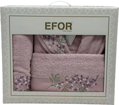 Комплект текстиля для ванной Efor Nakisli BR-01990/02 (сиреневый)