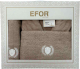 Комплект текстиля для ванной Efor Nakisli BR-01989/01 (кофейный) - 