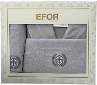Комплект текстиля для ванной Efor Nakisli BR-01989/03 (серый) - 