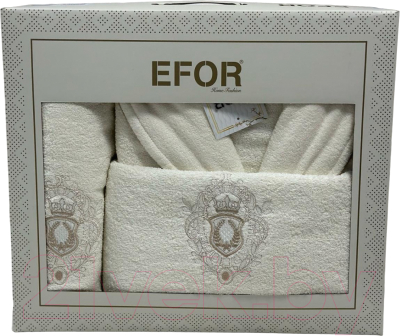 Комплект текстиля для ванной Efor Nakisli BR-01989/02 (кремовый)
