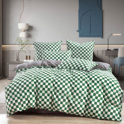 Комплект постельного белья Sofi de Marko Кимберли Евро 4н / Евро-5670 (зеленый)