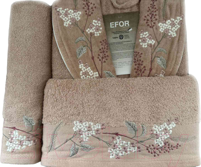 Комплект текстиля для ванной Efor BR-01978/03 (светло-розовый)