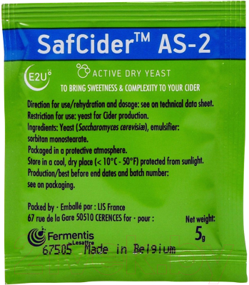 Дрожжи Fermentis Safcider AS-2 (5г)