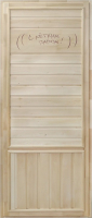Деревянная дверь для бани Doorwood Вагонка эконом 74x184 / DW00007 - 
