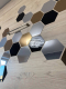 Миниатюра изображения товара Зеркальная стеновая панель MirrorWall Гексагон (черный)