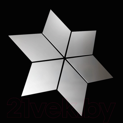 Изображение товара Зеркальная стеновая панель MirrorWall Ромб 2.0 (серебристый)