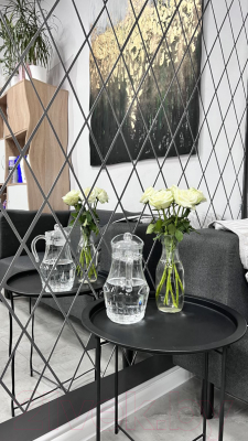 Изображение товара Зеркальная стеновая панель MirrorWall Ромб 2.0 (серебристый)