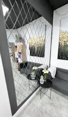 Изображение товара Зеркальная стеновая панель MirrorWall Ромб 2.0 (серебристый)