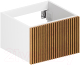 Тумба под умывальник ЗОВ Кито 40 / K40LW0MRMC (белый/тростник) - 