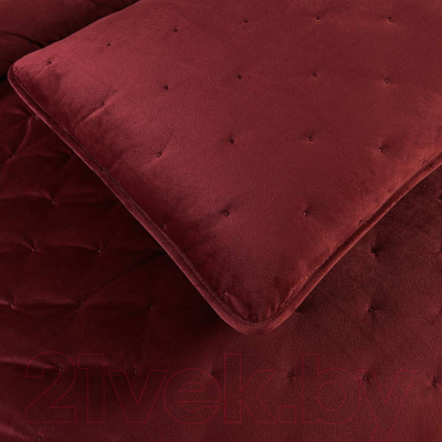 Набор текстиля для спальни Sofi de Marko Иоланта 240х260 / Пок-Ио-Бр-240х260 (бордо)
