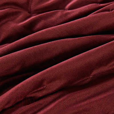 Набор текстиля для спальни Sofi de Marko Иоланта 240х260 / Пок-Ио-Бр-240х260 (бордо)