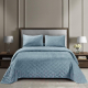 Набор текстиля для спальни Sofi de Marko Иоланта 240х260 / Пок-Ио-Г-240х260 (голубой) - 