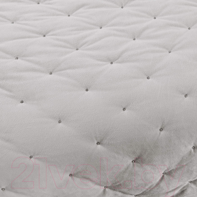 Набор текстиля для спальни Sofi de Marko Иоланта 240х260 / Пок-Ио-Сб-240х260 (серебро)