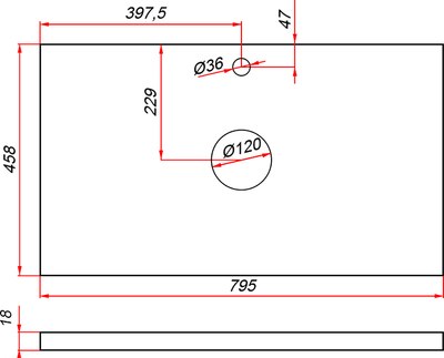 Тумба под умывальник ЗОВ Кито 80 / K80LA0MWMC-LDSPA (аттик/белый матовый)