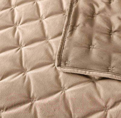 Набор текстиля для спальни Sofi de Marko Лея 160х220 / Пок-Л-160х220б (бежевый)