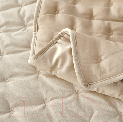 Набор текстиля для спальни Sofi de Marko Лея 160х220 / Пок-Л-160х220к (крем)