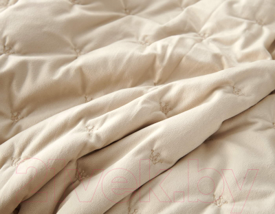 Набор текстиля для спальни Sofi de Marko Лея 160х220 / Пок-Л-160х220к (крем)