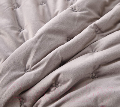 Набор текстиля для спальни Sofi de Marko Лея 240x260 / Пок-Л-240х260с (серебро)