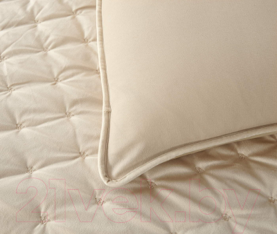 Набор текстиля для спальни Sofi de Marko Лея 240x260 / Пок-Л-240х260к (крем)