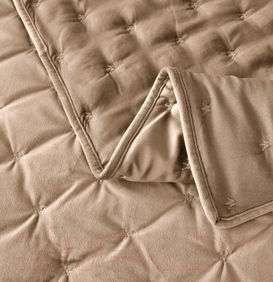Набор текстиля для спальни Sofi de Marko Лея 240x260 / Пок-Л-240х260б (бежевый)