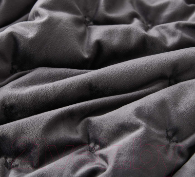 Набор текстиля для спальни Sofi de Marko Лея 240x260 / Пок-Л-240х260а (антрацит)