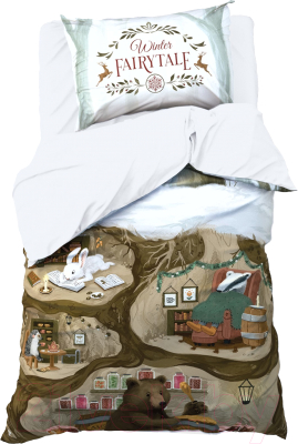 Комплект постельного белья Этель Зимой в берлоге 1.5сп / 10385146