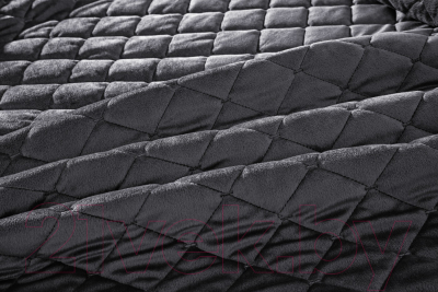 Набор текстиля для спальни Sofi de Marko Натаниэль 240х260 / Пок-Нт-240х260ан (антрацит)
