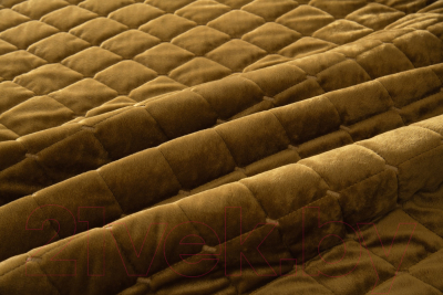 Набор текстиля для спальни Sofi de Marko Натаниэль 240х260 / Пок-Нт-240х260гр (горчичный)