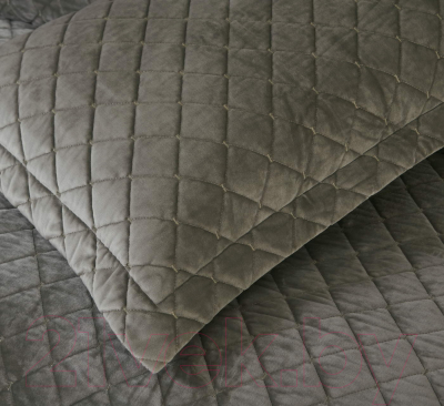 Набор текстиля для спальни Sofi de Marko Натаниэль 240х260 / Пок-Нт-240х260о (олива)