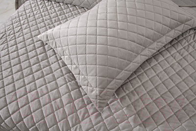 Набор текстиля для спальни Sofi de Marko Натаниэль 240х260 / Пок-Нт-240х260сс (светло-серый)