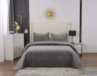 Набор текстиля для спальни Sofi de Marko Фердинанд 240х260 / Пок-Фср-240х260 (серый) - 