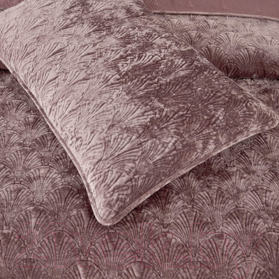 Набор текстиля для спальни Sofi de Marko Розалин 240х260 / Пок-Рз-240х260пр (пепел роза)