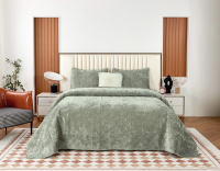 Набор текстиля для спальни Sofi de Marko Розалин 240х260 / Пок-Рз-240х260из (изумруд) - 