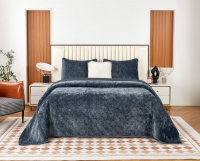 Набор текстиля для спальни Sofi de Marko Розалин 240х260 / Пок-Рз-240х260ан (антрацит) - 
