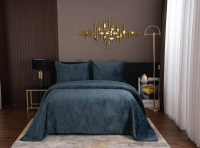 Набор текстиля для спальни Sofi de Marko Ноэль 240х260 / Пок-Нэ-240х260сн (синий) - 
